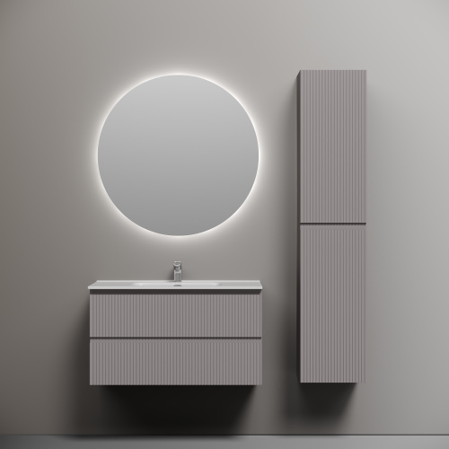 Тумба под раковину Sancos SNOB R SNR90SM 89х45х50 подвесная цвет бежевый - фото 2